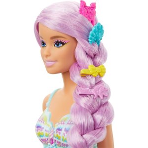 Mattel Barbie Mermaid Doll With 18cm-Long Fantasy Hair & Accessories