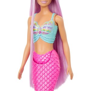 Mattel Barbie Mermaid Doll With 18cm-Long Fantasy Hair & Accessories