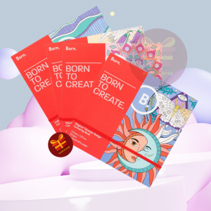 Born to Create Mandala book - 350gsm
