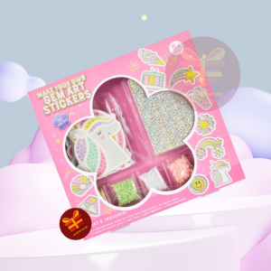 38 Piece Make Your Own Gem  Art Stickers (Pink)