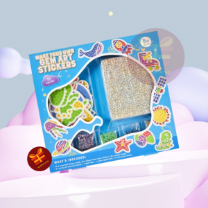 38 Piece Make Your Own Gem Art Stickers (Blue)